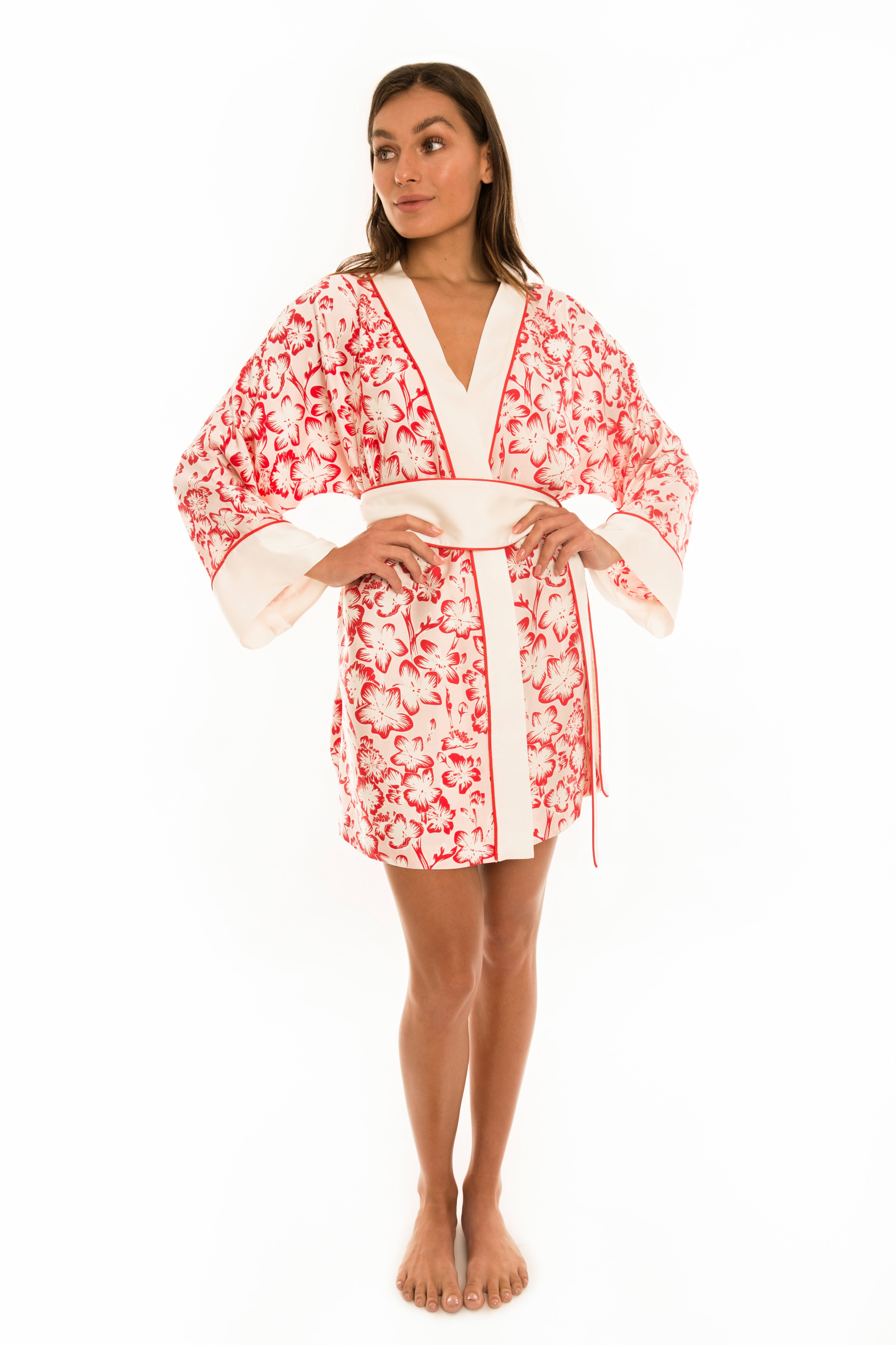 Cherry blossom shop silk robe