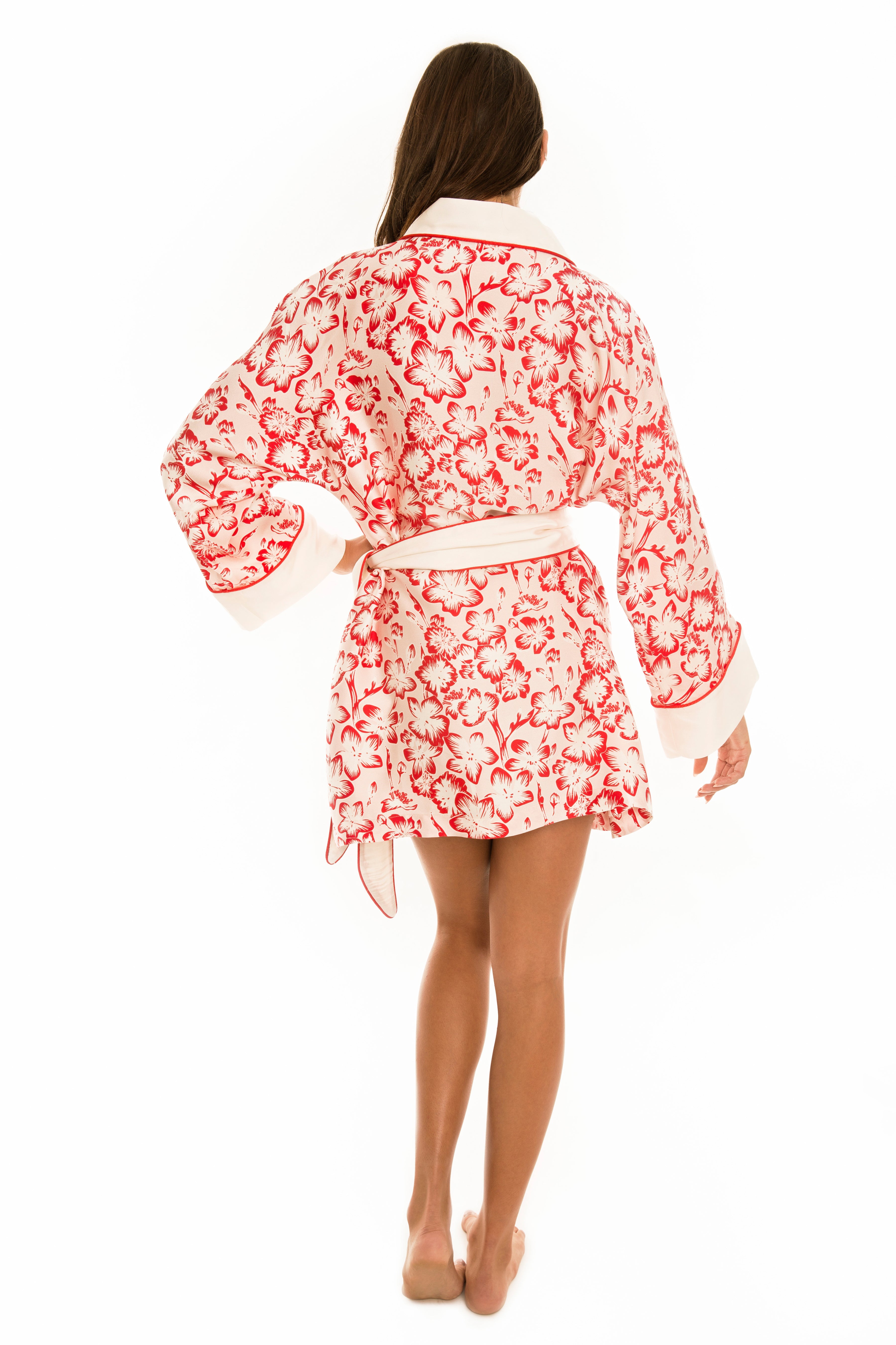 Cherry Blossom Silk Kimono-Secrets & Silk